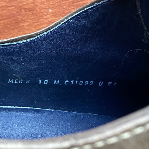 Coke Haan Nike Air Stratton Distressed Taupe Leather Shoes Size 10 - Picture 11 of 15